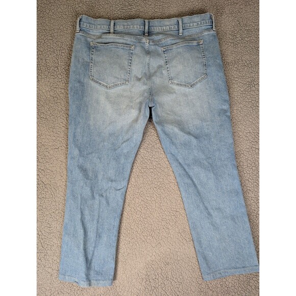 J Crew Jeans Mens 40x27 Blue Flex Straight Denim Stretch Cotton Outdoor Hemmed - Picture 6 of 7